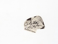 Elizabeth Taylor Signed