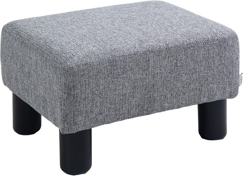 Homcom linen fabric - linen, footstool