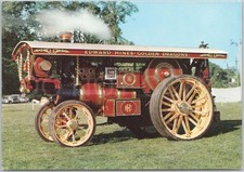 Vintage Postcard Steam Engine Showman Dorset England