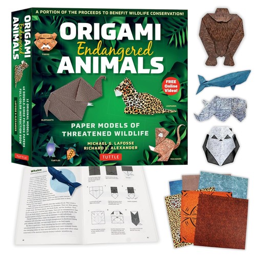 Origami endangered animals - endangered,