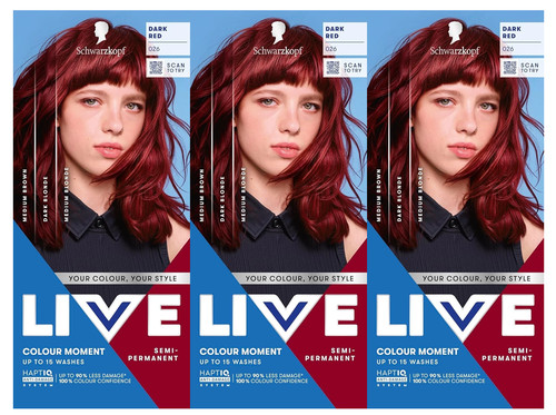 Schwarzkopf live hair dye - x,