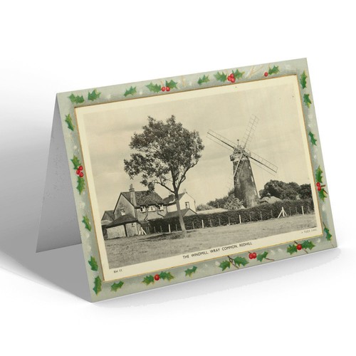Xmas notelet vintage - xmas, surrey