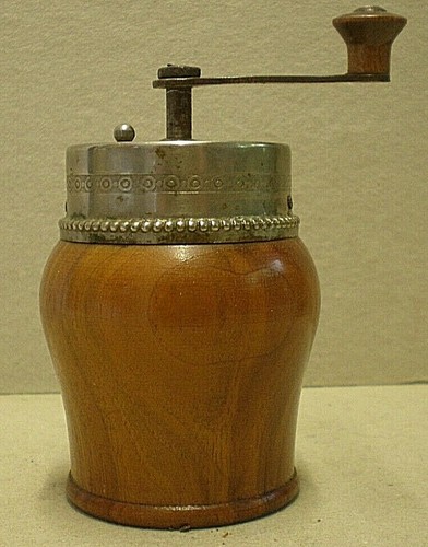 Antique fruitwood treen - fruitwood, pepper