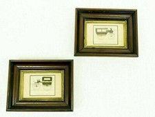 Antique Framed Horse Drawn