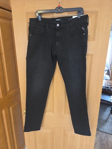 Replay anbass black - jeans, w34