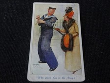 Artist Signed Lawson Wood WWI Patriotic Comic Greetings Postcard - 111669