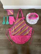 Brand New Kids 6 Piece Chefs Apron & Hat Set