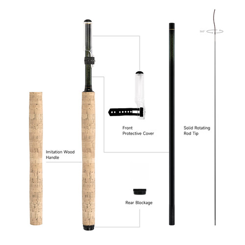 Tenkara carbon fishing rod - carbon,