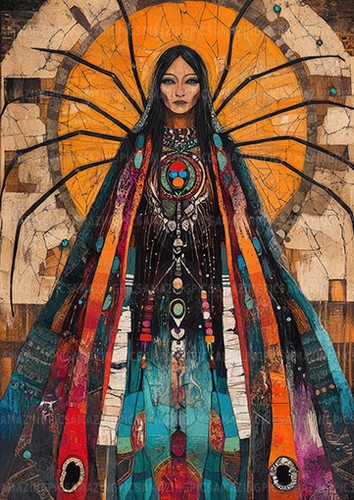 Grandmother spider native - grandmother,