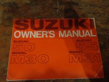 Suzuki m30 owners manual - suzuki,