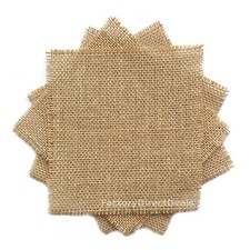  JUTE HESSIAN FABRIC squares Jam Jar Decorative Rustic Shabby Chic Lid Covers