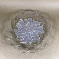 Large Vintage Glass Frosted