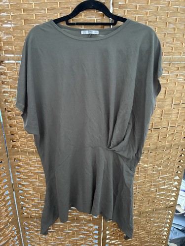 Ladies zara khaki short sleeve - zara,