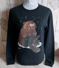 Rapanui x Wildlife Trusts UK 8 Christmas Beaver Long Sleeve Organic Sweatshirt