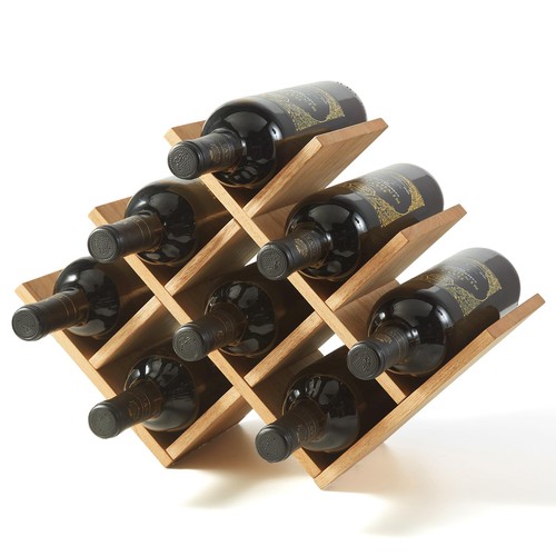 Wooden bottle wine rack - 8,