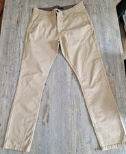 Matalan Mens Skinny Stretch Beige Trousers Waist 32 Length 31