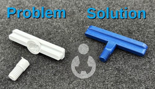Replacement metal bolt - metal, t-bolt