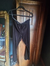 Principles Petite Size 14 Black Velvet Trousers (See All Photos And Read Descrip