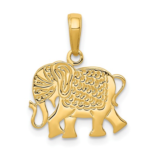 Elephant pendant charm 19x16mm - charm,