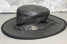 Original Barmah Australian Outback lightweight squishy hat leather size L
