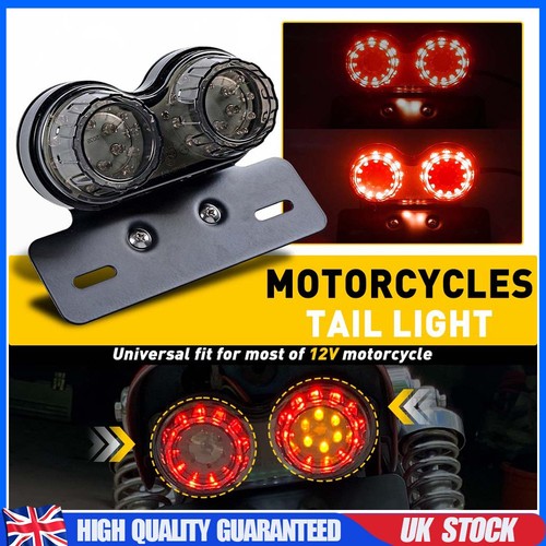 Smoke motorcycle led dual tail - smoke,