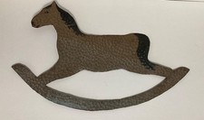 Antique Hammered Tin Rocking