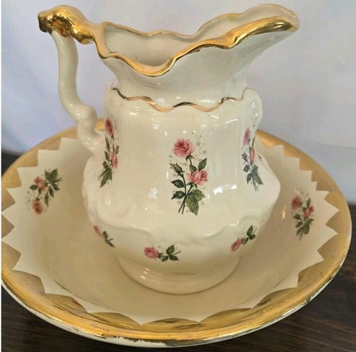 Antique porcelain wash basin - wash,