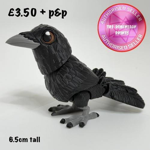 Mini crow fidget - crow,
