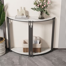 Half-moon Marble Console Table