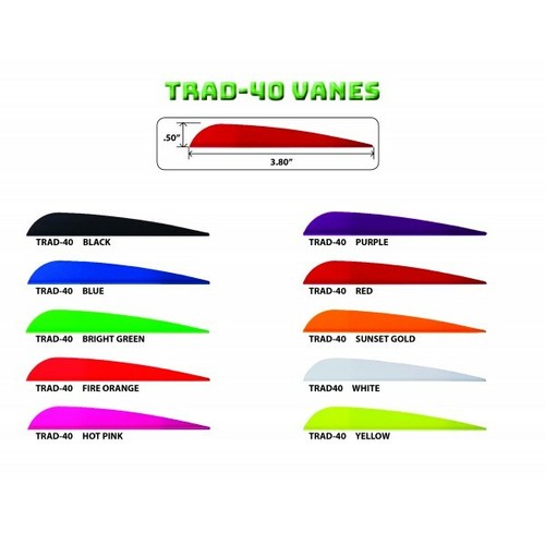 Aae archery trad vanes - vanes,