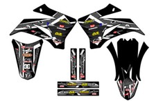 2008-2025 TTR 125 PODIUM Black Senge Graphics Kit Compatible with Yamaha