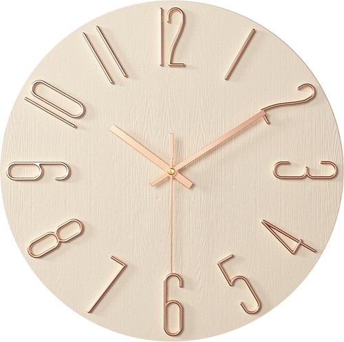 Wall clock silent - clock, round