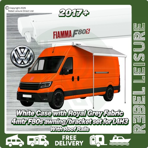 Fiamma f80s white awning - 4m,