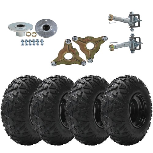 145 wheel tire rim - 145/70-6, 3-bolt