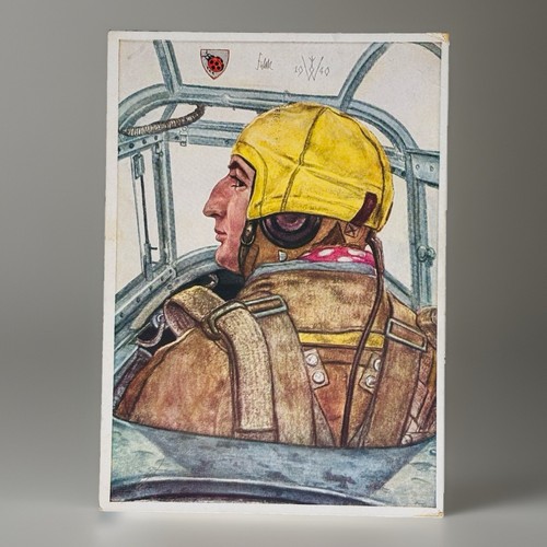 Wwii german postcard wolfgang - wwii,