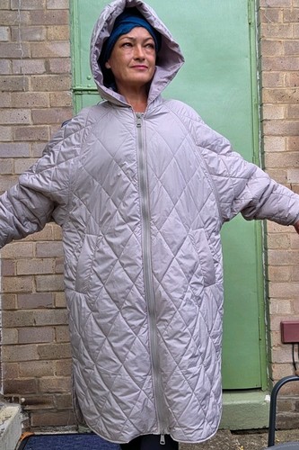 Light grey oversized long - oversized,