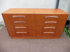G.PLAN FRESCO TEAK CAPTAINS CHEST OF DRAWERS, VINTAGE RETRO DESIGN 1960s, CLEAN.