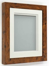 Rustic 3D Box Frame Rickman Range Shadow Frames with Choice of Mount Colours UK