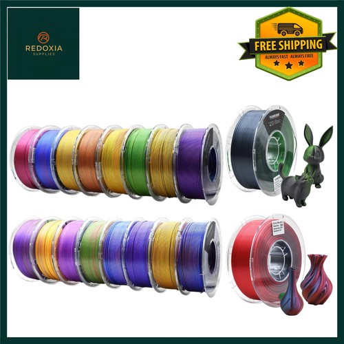 Silk dual color printer pla - silk, 3d