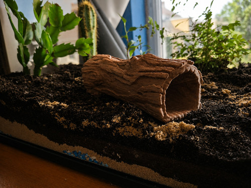 Reptile log hide - hide, cave