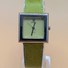 Citron ladies green quartz watch. Working with new battery.