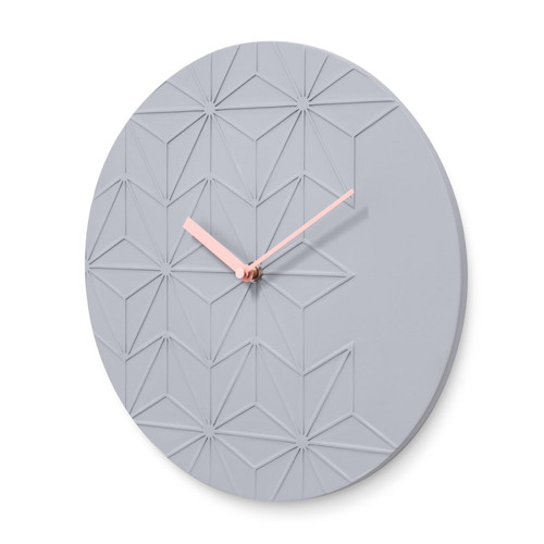 40cm grey wall clock modern - grey,
