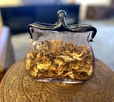 Murano Style Art Glass Handbag