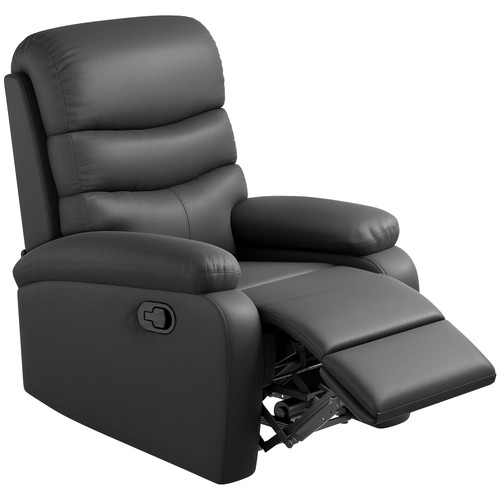 Homcom leather reclining - leather,