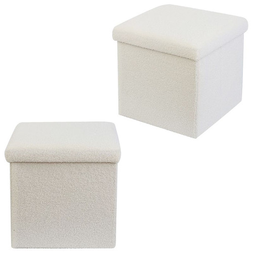 Folding ottoman storage cube - storage,