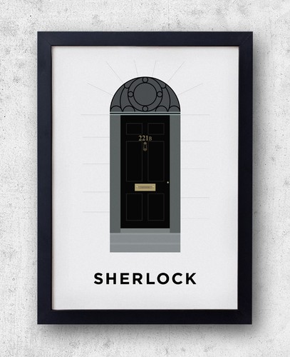 Sherlock holmes poster 221b - sherlock,