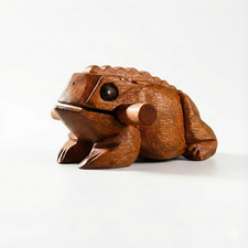 2 x Frog Guiro Croaking Wood