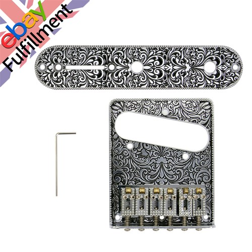 Chrome electric guitar bridge - chrome,