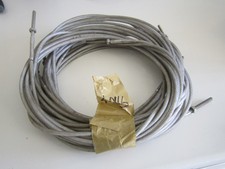 WIRE ASSEMBLIES x 8 3mm flexible galvanised wire covered clear PVC to 5mm + stud