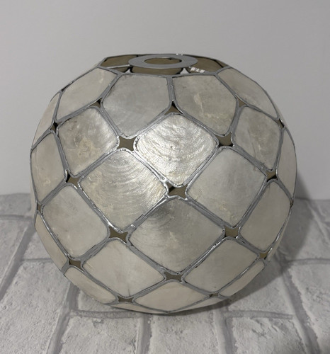 Capiz shell light shade - shade, round